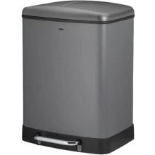 Відро для сміття KELA Davino, 2 відділення, 2х12л, з педаллю, сіре (10949)