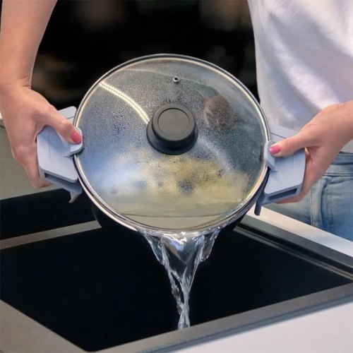 Накладка на ручку каструлі KELA Cali, силікон, димчато-блакитна (12869)