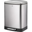 Відро для сміття KELA Davino, 2 відділення, 2х12л, з педаллю, сріблясте (10954)