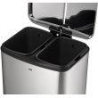 Відро для сміття KELA Davino, 2 відділення, 2х12л, з педаллю, сріблясте (10954)