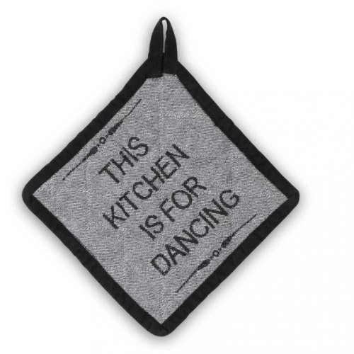 Прихватка KELA Gianna, 20x20см, чорно-біла (12779)