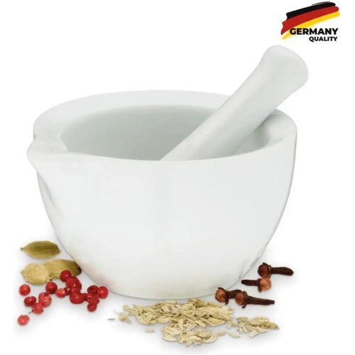 Ступка керамічна KELA Paco, 10x6см, з товкачем (10774)