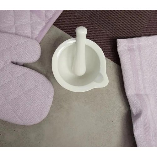 Ступка керамічна KELA Paco, 10x6см, з товкачем (10774)