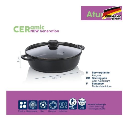 Сотейник KELA Atura, 32см, 5л, з кришкою (15167)