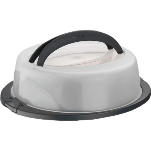 Тортівниця KELA Deli, кругла, з ручкою, сіра (12174)