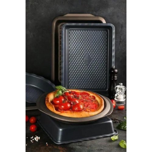 Набір форм для випічки POLARIS Harmony-3222SET, прямокутна 32x22см, кругла 22см, вуглецева сталь (015438)