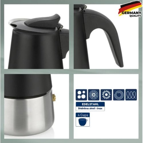 Кавоварка гейзерна KELA Ferrara, 200мл, на 4 чашки  (10898)