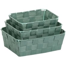 Набір кошиків KELA Alvaro, 3шт, зелена липа (24518)