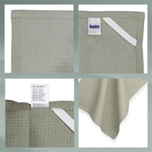 Кухонний рушник KELA Tia, 70x50см, димчато-зелений (12746)