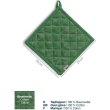 Прихватка KELA Cora, 20x20см, зелений візерунок (12819)