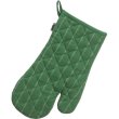 Прихватка-рукавиця KELA Cora, 31x18см, темно-зелена в смужку (12818)