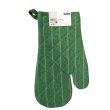 Прихватка-рукавиця KELA Cora, 31x18см, темно-зелена в смужку (12818)