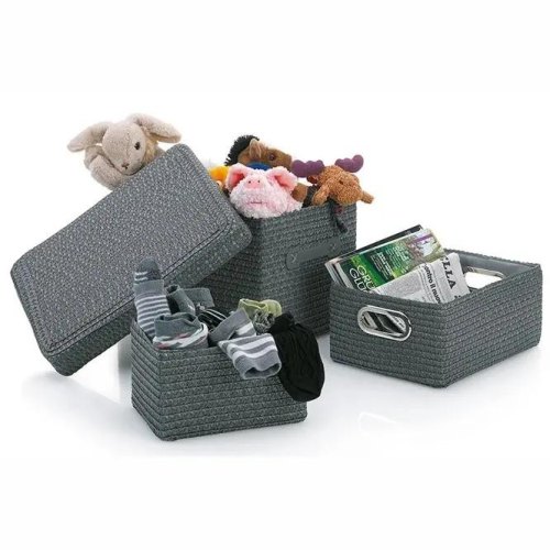 Набір кошиків KELA Rimossa, 3 штуки, сірий (31280)