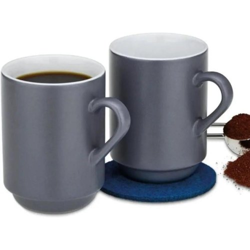 Набір чашок KELA Mattia, 300мл, 2шт, сірий (12757)