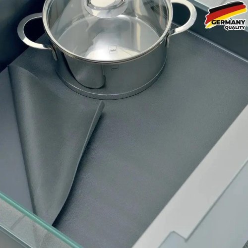 Килимок для кухонних ящиків KELA Linnea, 150х50см, сірий (11389)