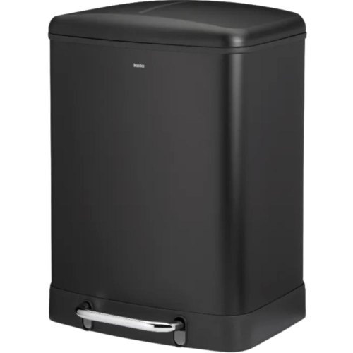 Відро для сміття KELA Davino, 2 відділення, 2х12л, з педаллю, чорне (10944)