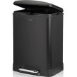 Відро для сміття KELA Davino, 2 відділення, 2х12л, з педаллю, чорне (10944)