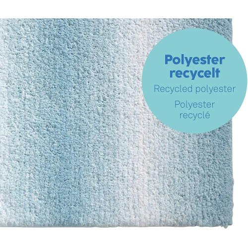 Килимок для ванної KELA Ombre, 120х70см, морозно-блакитний (23571)