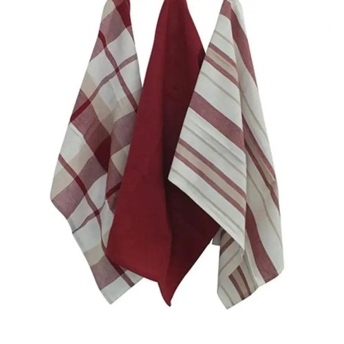 Набір кухонних рушників KELA Pasado, 65х45см, 3шт, червоний (15963)