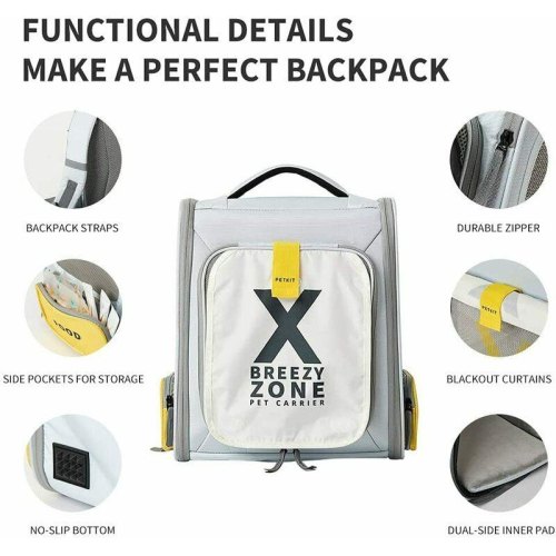 Рюкзак-переноска Petkit X Zone Grey (P7703 GREY)