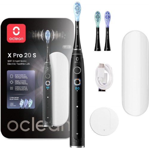 Електрична зубна щітка Oclean X Pro 20 Set Electric Toothbrush, Black (6970810556964)