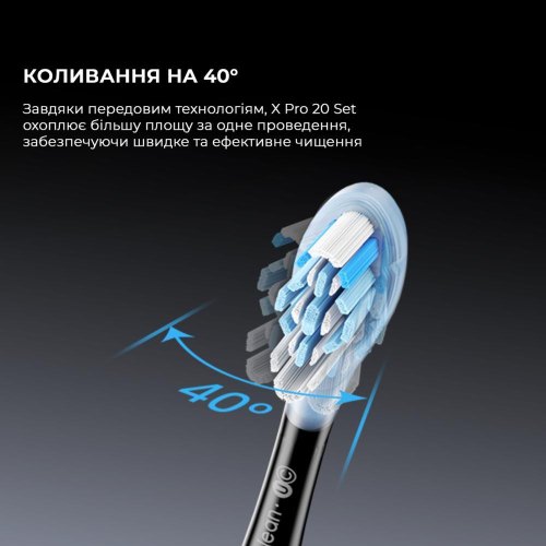 Електрична зубна щітка Oclean X Pro 20 Set Electric Toothbrush, Black (6970810556964)