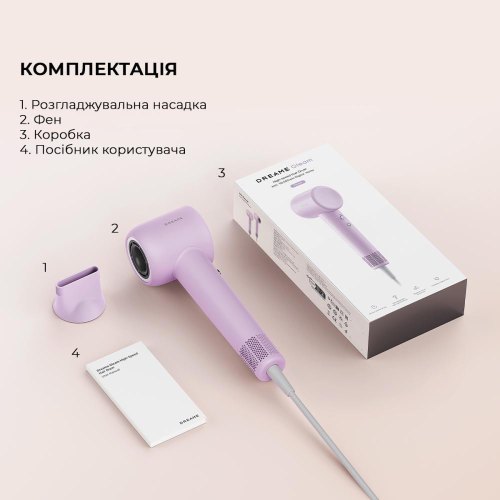 Фен Dreame Hair Dryer Gleam, Purple (AHD12A-PPL)