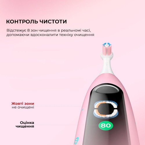 Електрична зубна щітка Oclean X Kids Set Electric Toothbrush, Pink (6970810557220)