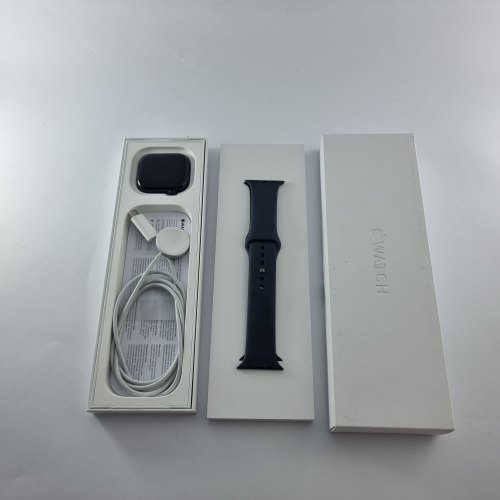 Смарт-годинник Apple Watch Series 10 GPS, 46mm, Jet Black, Black Sport Band, M/L USED ** (2QMWWQ300503)