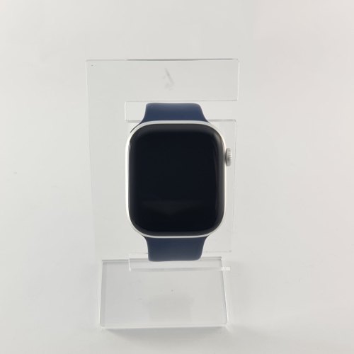 Смарт-годинник Apple Watch Series 10 GPS, 46mm, Silver, Denim Sport Band, M/L USED ** (2AMWWM300501)