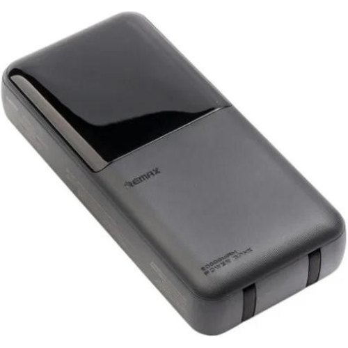 Зовнішній акумулятор PowerBank Remax RPP-680, 20000mAh, USB Type-A/USB Type-C/Lightning, 22.5W, Black