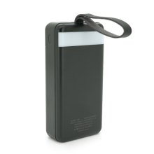 Зовнішній акумулятор Powerbank LIONPATTON L45, 40000mAh, QC3.0, MicroUSB, USB Type-C, Lighting, 3xUSB Type-A, Black
