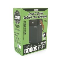 Зовнішній акумулятор PowerBank Remax RPP-566, 80000mAh, 3xUSB Type-A/UBS Type-C/Lightning, 20W, Black