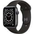 Смарт-годинник Apple Watch Series 6 GPS, 44mm, Space Gray, Black Sport Band USED ** (2CM00H300553)