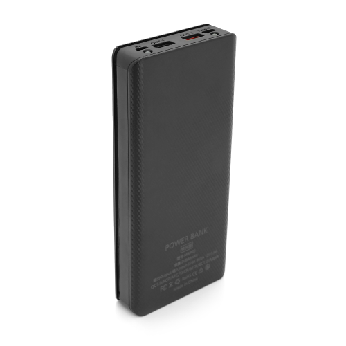 Зовнішній акумулятор Powerbank Voltronic M8-PD, живлення 8х18650, MicroUSB/USB Type-C, ліхтарик, дисплей, ABS, PVC, Black