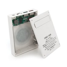 Зовнішній акумулятор Powerbank Voltronic CX4-PD-QIMagnetic, живлення 4х18650, бездротова зарядка, MicroUSB/USB Type-C/Lightning, 22.5W, ABS, White