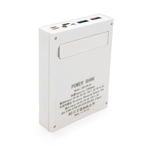 Зовнішній акумулятор Powerbank Voltronic CX4-PD-QIMagnetic, живлення 4х18650, бездротова зарядка, MicroUSB/USB Type-C/Lightning, 22.5W, ABS, White