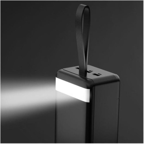 Зовнішній акумулятор PowerBank XO PR160, 80000mAh, PD20W, ліхтарик, Black