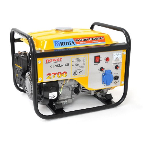 Генератор бензиновий Kuyia TM1000CL, однофазний, 110-240V, 50Hz, 0.9-1кВт, об'єм 5.2л (KYTM1000CL-1F-220-B)