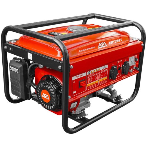 Генератор бензиновий AGM AGP 2300s, однофазний 220V, 50Hz, 2.3kVA (2.2kW), об'єм 15л