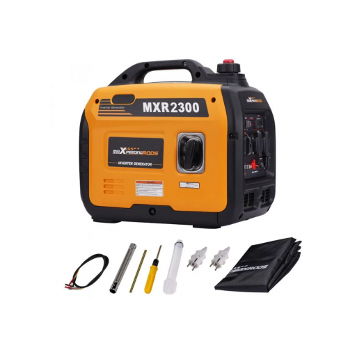 Генератор інверторний, бензиновий MaXpeedingRODS, 1.8кВт, однофазний, 220V, 50Hz, об'єм бака 4л, ручний запуск (mxr2300)