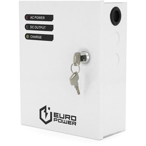 Джерело безперебійного живлення EuroPower, 12V/3A, під акумулятори GEL/AGM 12V/7A, струм заряду 13.8V/0.65A, метал (EP-UPS-1203(M))