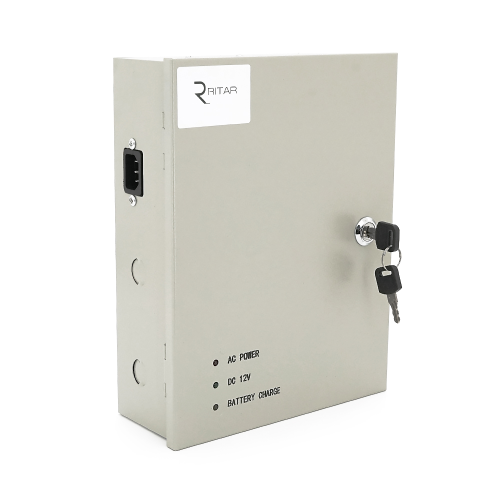 Джерело безперебійного живлення імпульсне Ritar, DC12-15А, під акумулятор 7-9А, металевий корпус