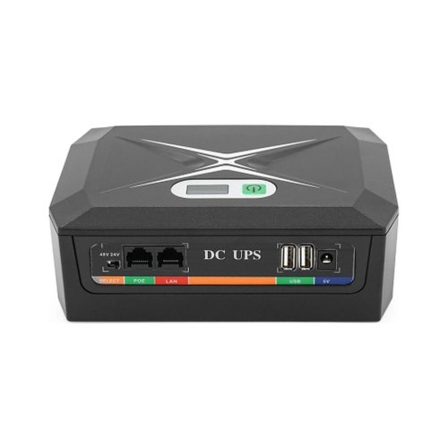 Джерело безперебійного живлення для роутерів Greenwave UPS-60W DCP-60W-17, PON/POE-430 (15-24V), 5/9/12V, 17600mAh (8x 2200mAh), USB 3.0, Black