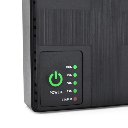 Джерело безперебійного живлення для роутерів Voltronic UPS-18W, PON/POE-430, 5/9/12V, 1A, 10400mAh (4x 2600mAh), Black (DC1018P / 10400)