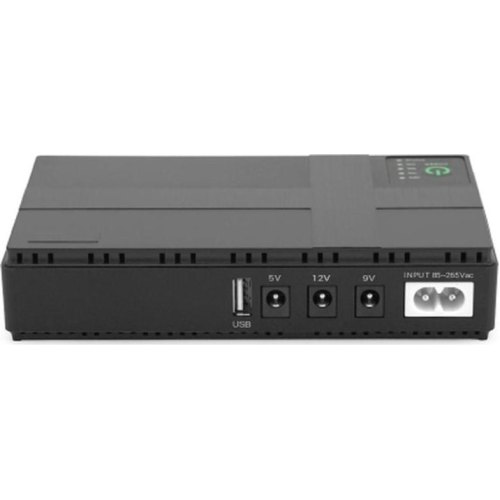 Джерело безперебійного живлення для роутерів Greenwave UPS-36W DC1036-8, PON, 5/9/12V, 8800mAh (4x 2200mAh), USB 3.0, Black