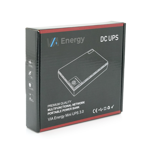 Джерело безперебійного живлення для роутерів VIA Energy Mini UPS 3.0, 12000мАгод, 36Вт/год