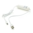 Кабель Voltronic LT-10B, USB Type-A to Micro, із вбудованим Powerbank 5V 2А, 95см