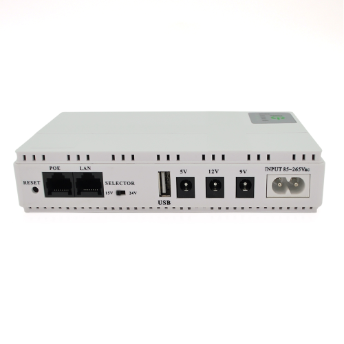 Джерело безперебійного живлення для роутерів Voltronic UPS-18W, PON/POE-430, 5/9/12V, 1A, 10400mAh (4x 2600mAh), White (DC1018P / W)