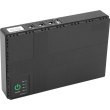 Джерело безперебійного живлення для роутерів Greenwave UPS-36W DC1036-10, PON 5/9/12V, 10400mAh (4x 2600mAh), USB 3.0, Black